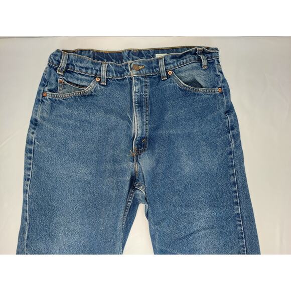 Vintage Y2K Levis Men's 550 Orange Tab Relaxed Fit Medium Wash Made in USA 36x32 - Picture 12 of 13